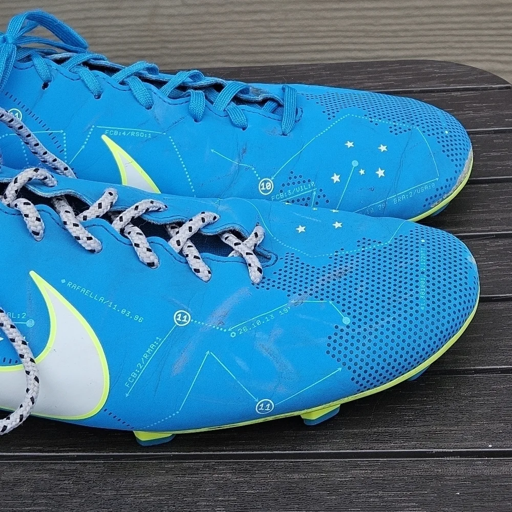 NIKE MERCURIAL VICTORY VI DF NJR FG NEYMAR BLUE ORBIT-WHITE SZ 11 921506-400